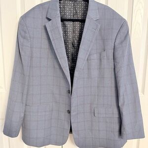 Elegant Charcoal w maroon stripe Men's Blazer Sz 2x 50-52 DJ